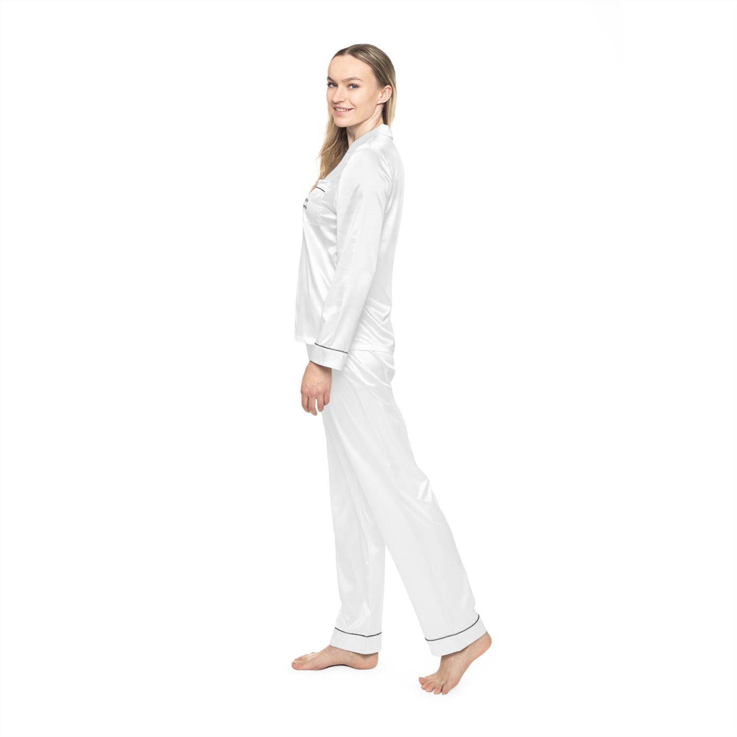 Elegant Women's Satin Pajamas Set
