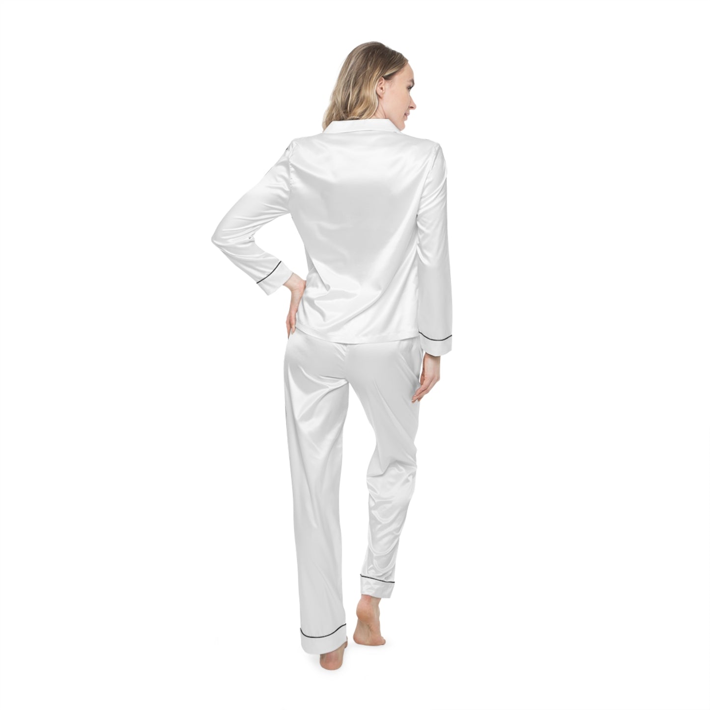 Elegant Women's Satin Pajamas Set
